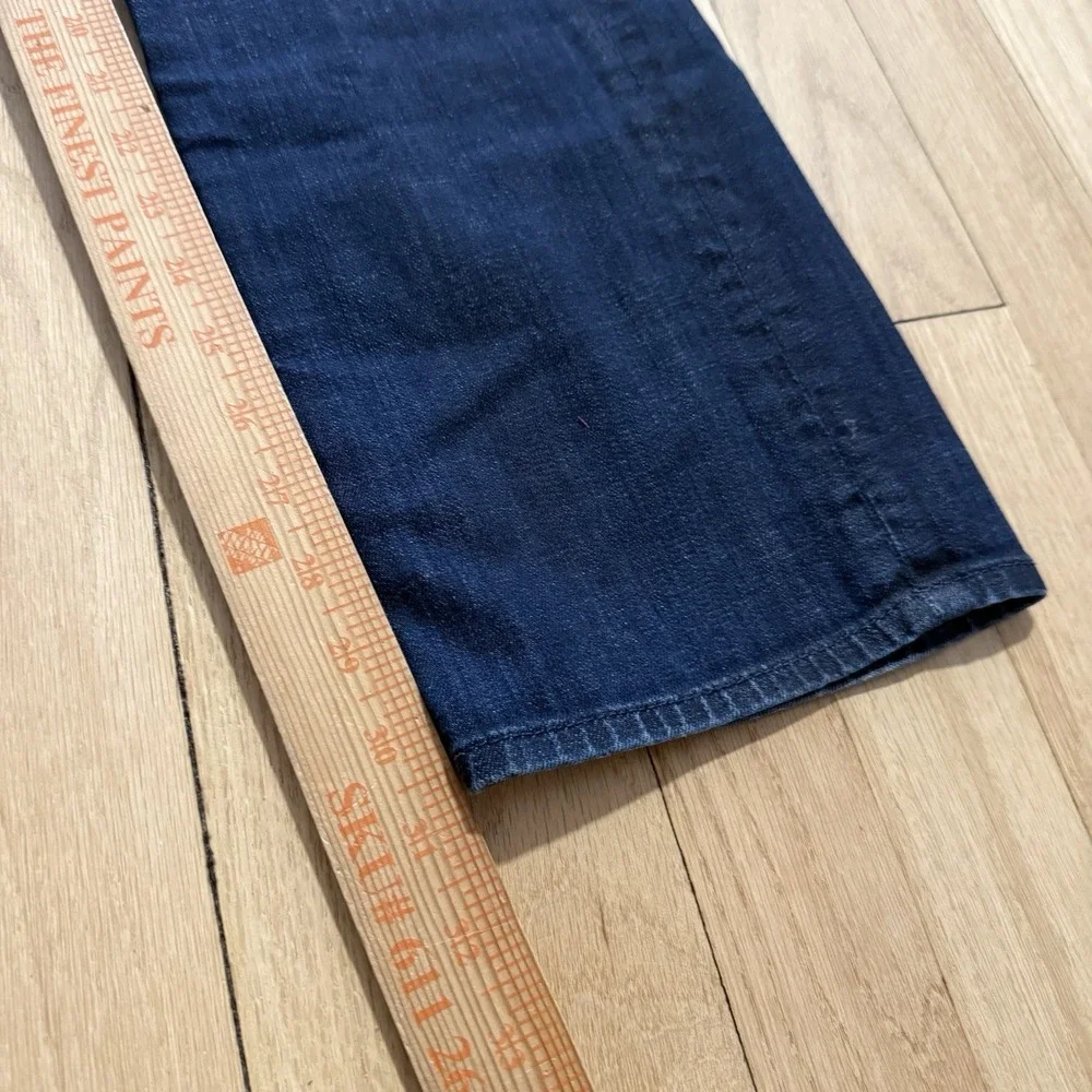 Paige Jeans Mens 34 (Fits 33x31) Slimmy Blue Dark Wash Stretch Denim USA Made